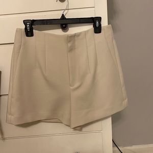 Zara High Waisted Beige Shorts - NWT